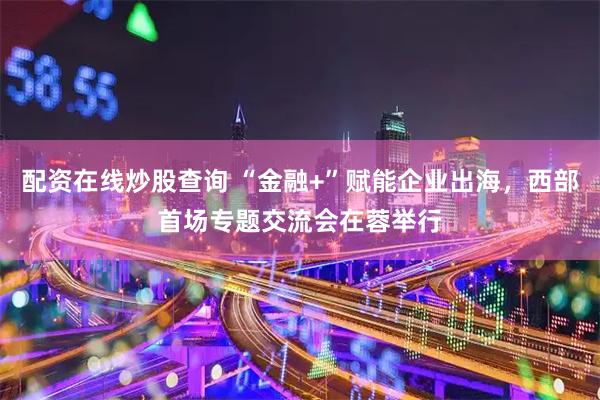 配资在线炒股查询 “金融+”赋能企业出海，西部首场专题交流会在蓉举行
